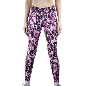 Nike Encore Leg-A-See Mishmash Pink and Black Leggings Size Small